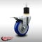 Service Caster 4'' SS Blue Poly Swivel 1-7/8'' Expanding Stem Caster Total Lock Brake SCC-SSEXTTL20S414-PPUB-BLUE-178 - alternate 2